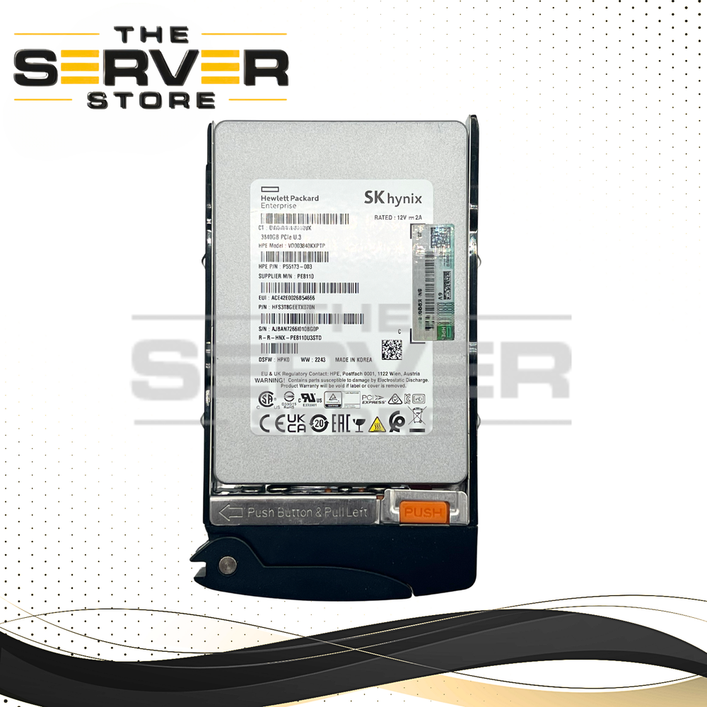 SK Hynix 3.84TB NVMe U.3 PCIe Gen 4.0 x4 RI SFF 2.5" 15mm SSD PE8110 Series for Supermicro Server with Tray