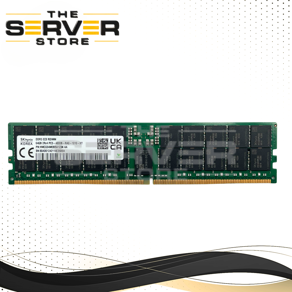 SK Hynix 64GB 2Rx4 DDR5-4800B PC5-38400 ECC Registered Memory HMCG94MEBRA123N