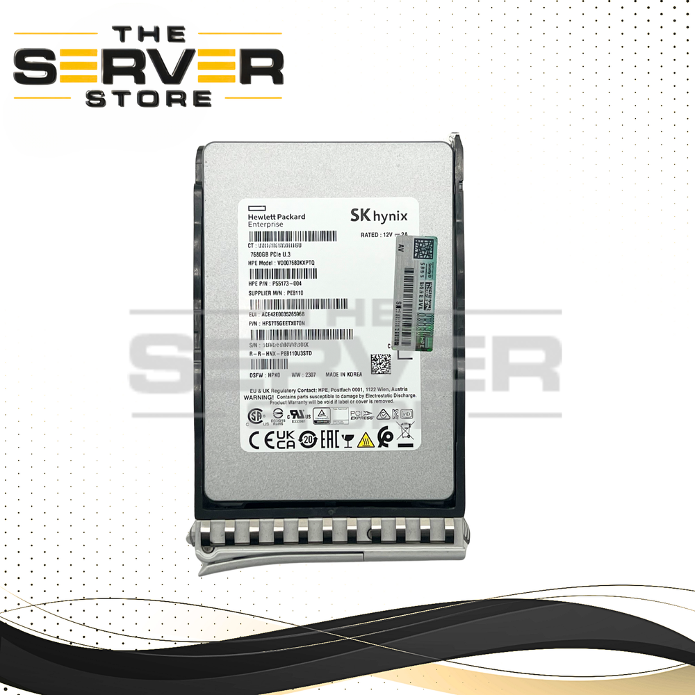 SK Hynix 7.68TB NVMe U.3 PCIe Gen 4.0 x4 RI SFF 2.5" 15mm SSD PE8110 Series for Cisco UCS C-Series Server