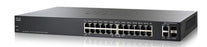 SLM224PT - Cisco 200 Series 24-Ports 10/100BASE-T Ethernet Layer 2 Rack-mountable Managed Network Switch with 2-Ports SFP