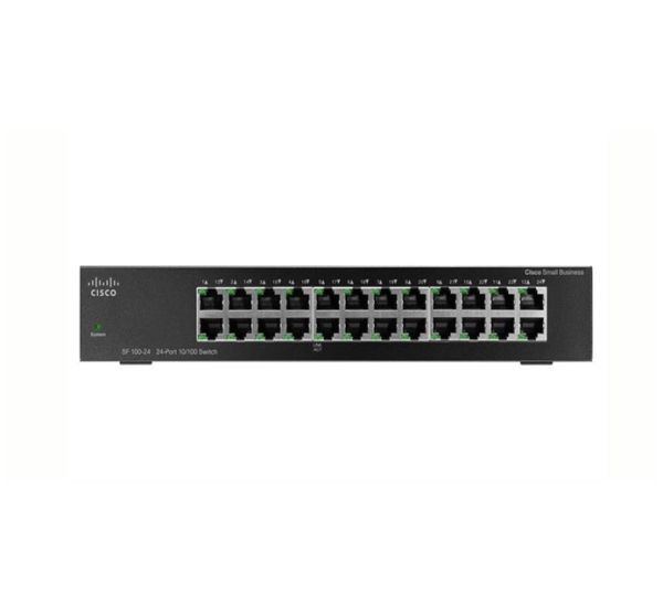 SR224T-EU - Cisco SF100-24 24-Ports 10/100/1000BASE-T Ethernet Rack-mountable Network Switch