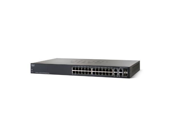 SRW224G4P-K9 - Cisco SF300-24P 24-Ports 10/100BASE-T Ethernet Managed Network Switch