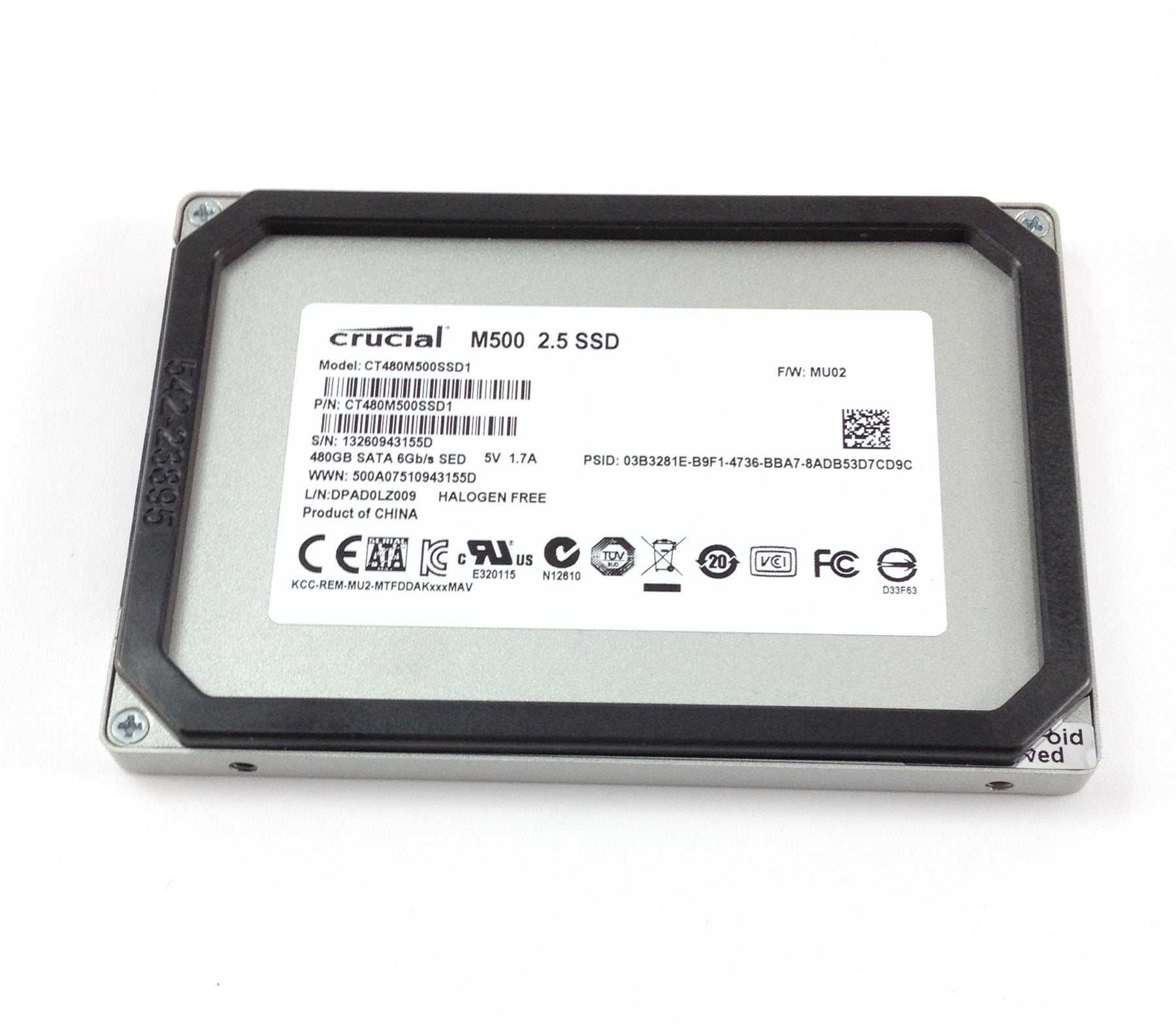 SSD Crucial M500 480Gb 6Gbps SATA Iii 2.5'' Mlc SSD Solid State Drive (480GB SSD)
