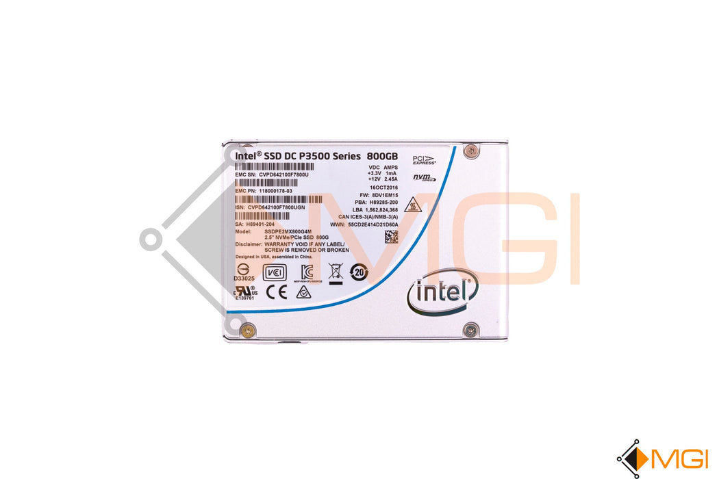 SSDPE2MX800G4J (NO TRAY)