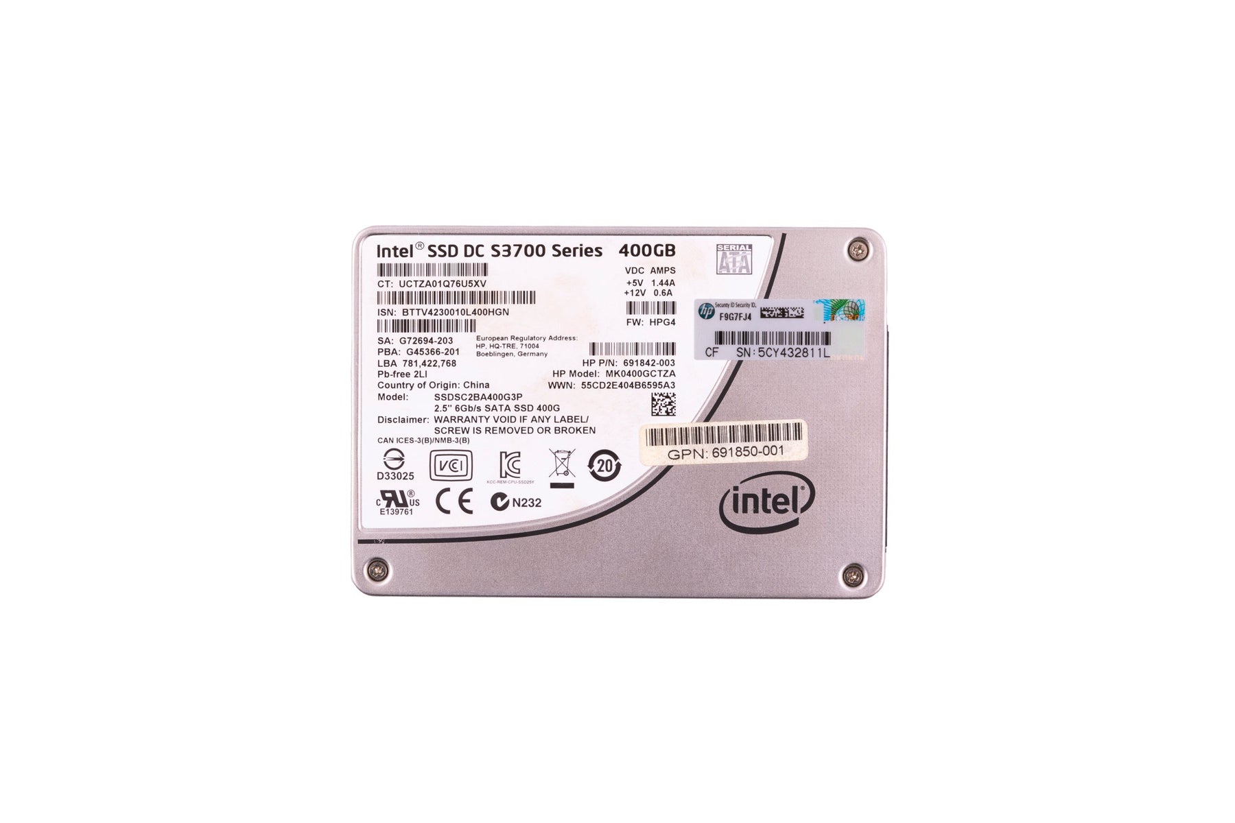 SSDSC2BA400G3P (NO TRAY)