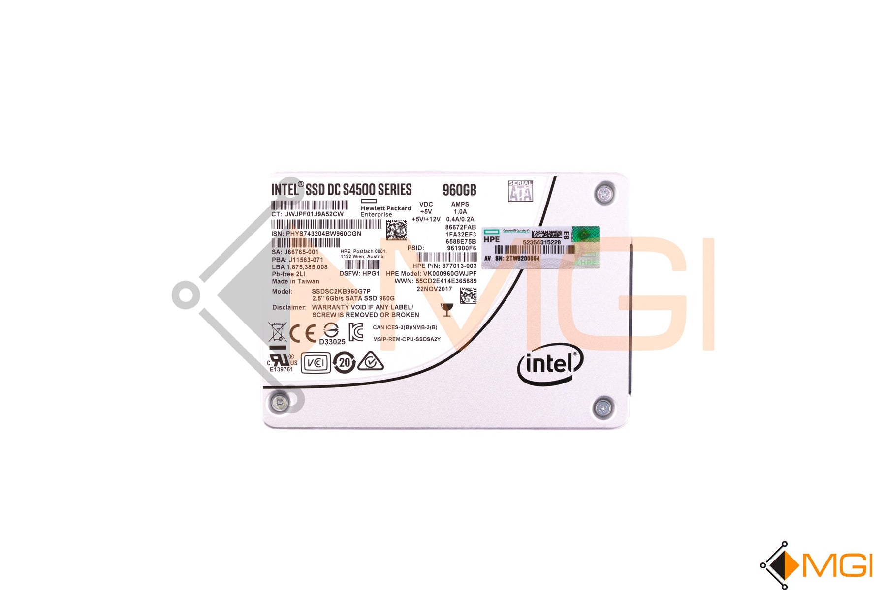 SSDSC2KB960G7P (NO TRAY)