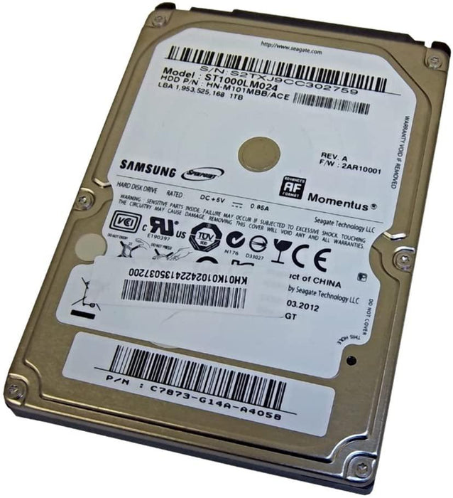 ST1000LM024 — Seagate 1TB 5.4K 3G 8MB 2.5" SATA Laptop Hard Drive