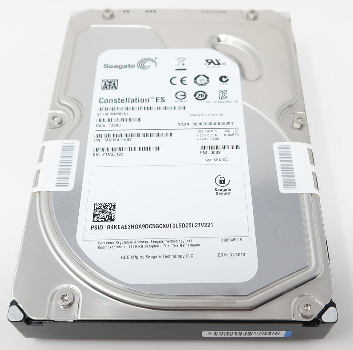 ST1000NM0051 Seagate 1TB 7.2KRPM 6G 3.5IN SATA Hard Drive