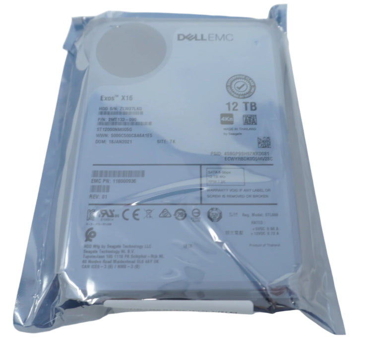 ST12000NM005G Seagate 12TB 7.2K SATA 3.5" SED Drive