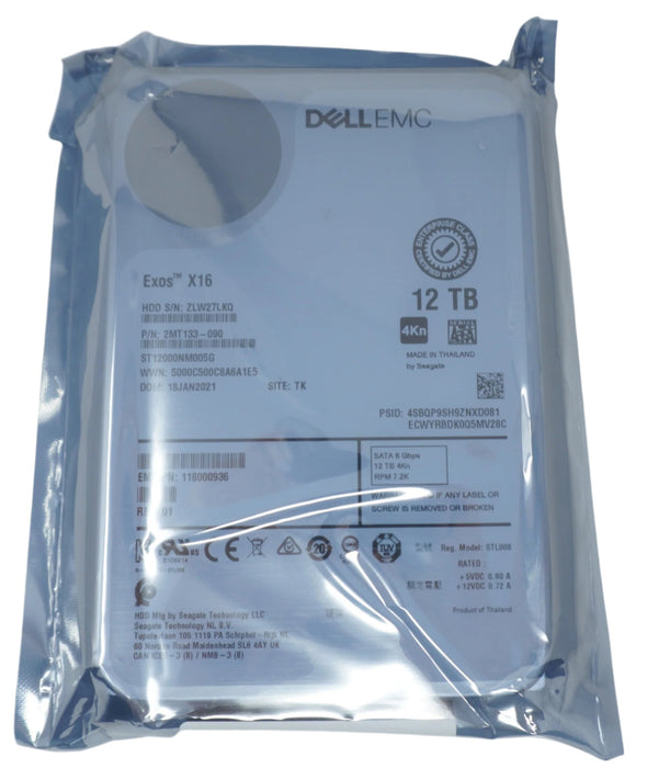 ST12000NM005G Seagate 12TB 7.2K SATA 3.5" SED Drive
