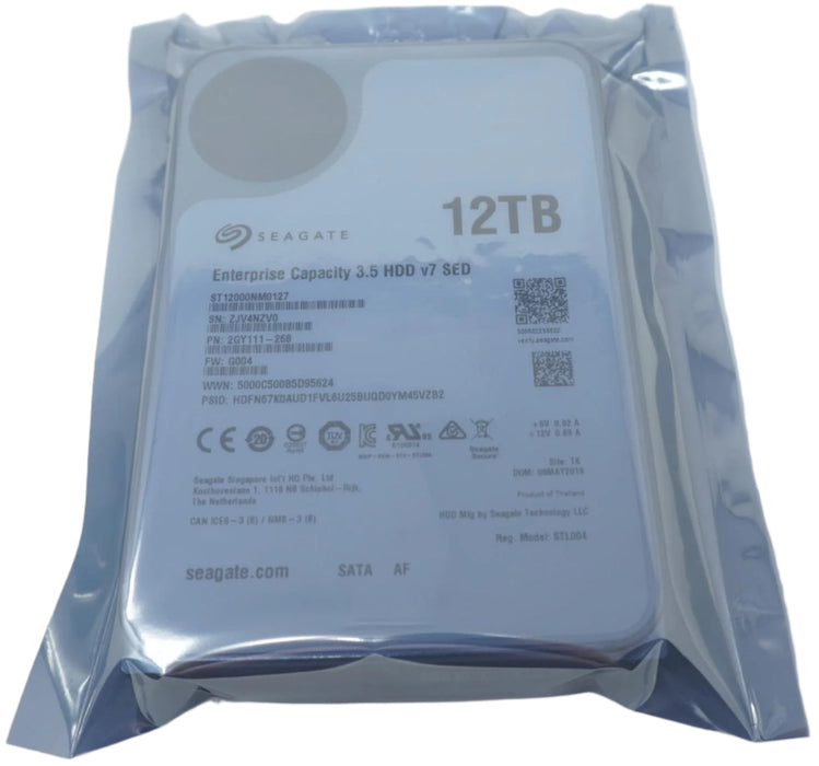 Seagate ST12000NM0127 12TB 256MB 7200RPM 3.5" SATA 6.0Gb/s Drive