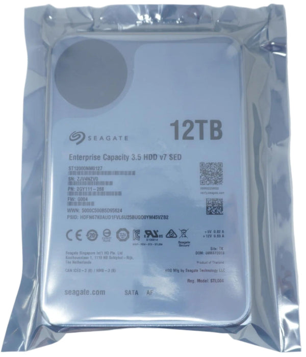 Seagate ST12000NM0127 12TB 256MB 7200RPM 3.5" SATA 6.0Gb/s Drive