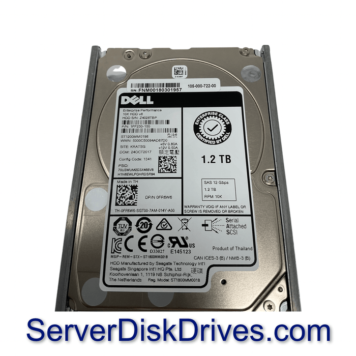 ST1200MM0198 — Dell 1.2TB SAS 10k 2.5" 12G Hard Drive FR6W6