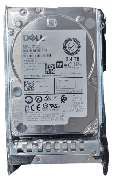 Dell 2.4TB SAS 10k 2.5" 12G 512e Hard Drive RWR8F
