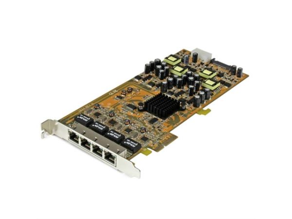ST4000PEXPSE - StarTech 4 Port Gigabit Power over Ethernet PCIe Network Card NIC
