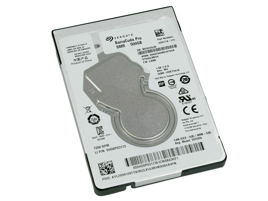 Seagate BarraCuda ST500LM034 500GB 7200RPM 128MB Cache SATA 2.5" 7mm Hard Drive