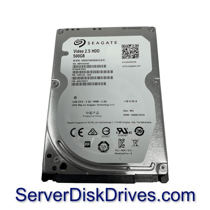 ST500VT000 — Seagate Video 500GB 5.4K 3Gb/s 16MB 2.5" SATA Hard D
