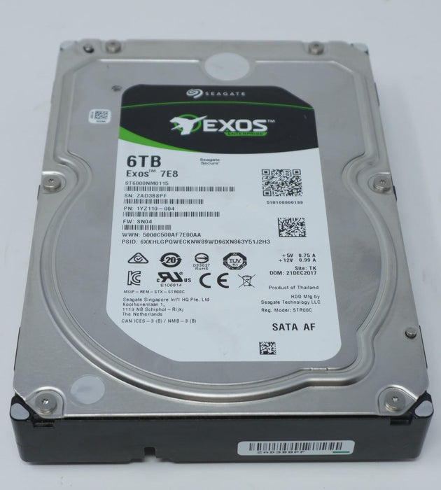 ST6000NM0115 Seagate 6TB 7.2K RPM 6Gb/s 3.5"SATA Hard Drive