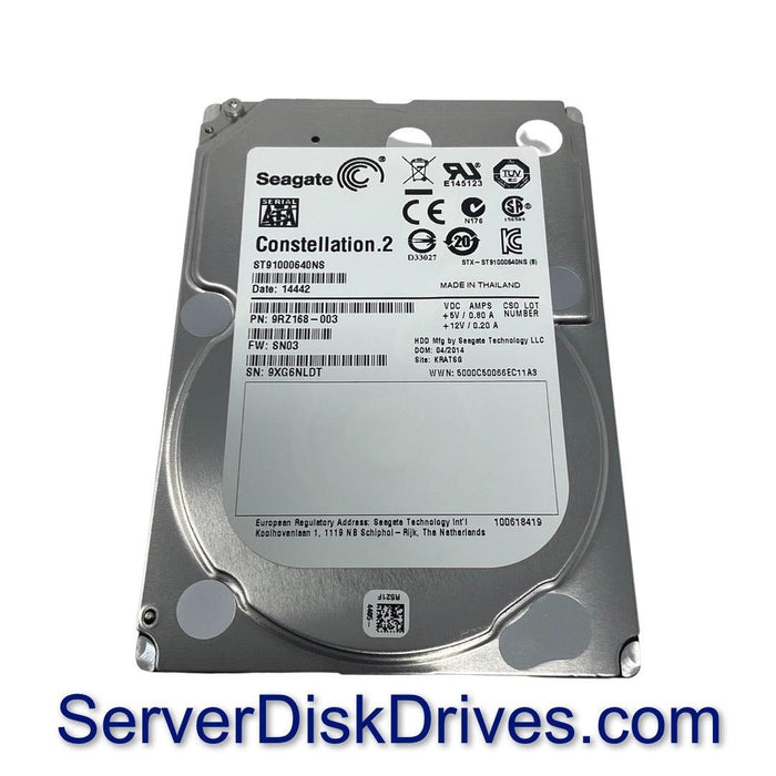 ST91000640NS — Seagate 1TB 7.2K 6G 64MB 2.5" 15MM SATA Server Har