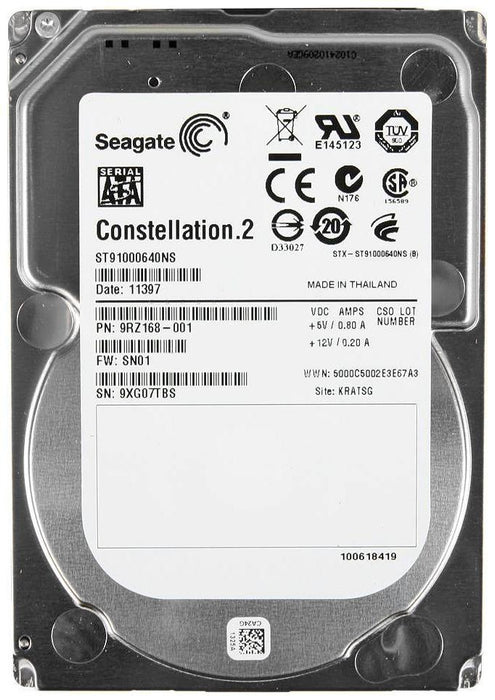 ST91000640NS — Seagate 1TB 7.2K 6G 64MB 2.5" 15MM SATA Server Har