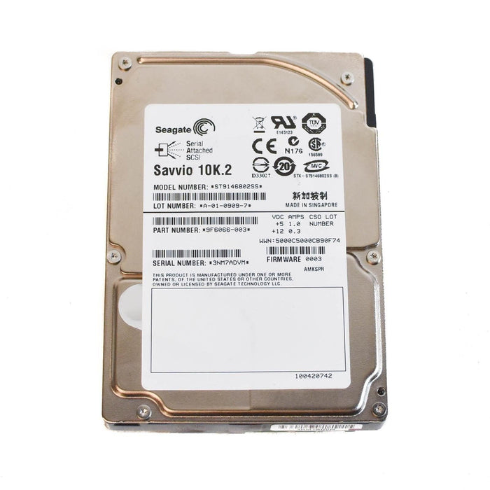 Seagate Savvio 10K.2 ST9146802SS 146.8GB 10K 2.5in SAS Hard Drive