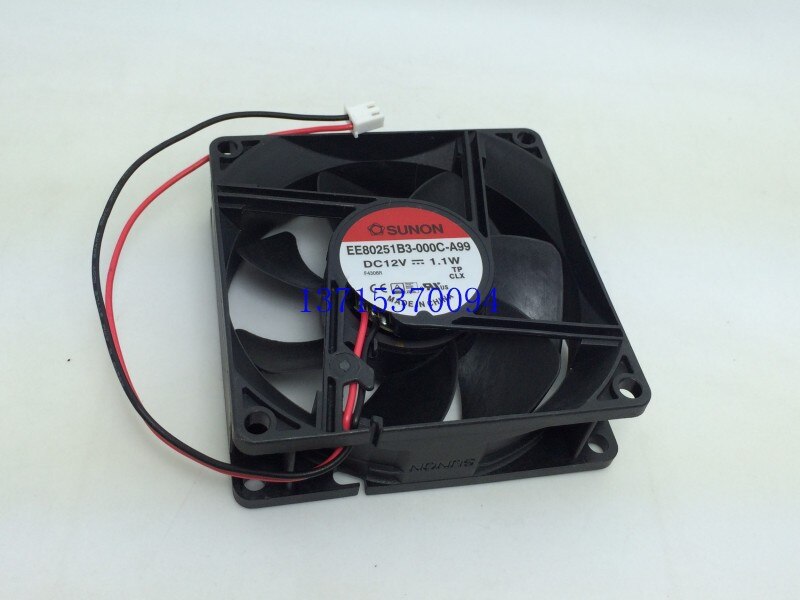 SUNON EE80251B3-000C-A99 80x80x25mm 12V DC Axial Cooling Fan