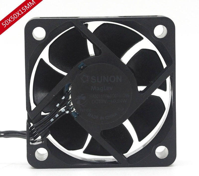SUNON HA50151V4-1Q01U-Q99 50x50x15mm 12V DC 4-Wire Axial Cooling Fan