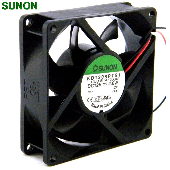 SUNON KD1208PTS1 80x80x25mm 12V DC Axial Cooling Fan