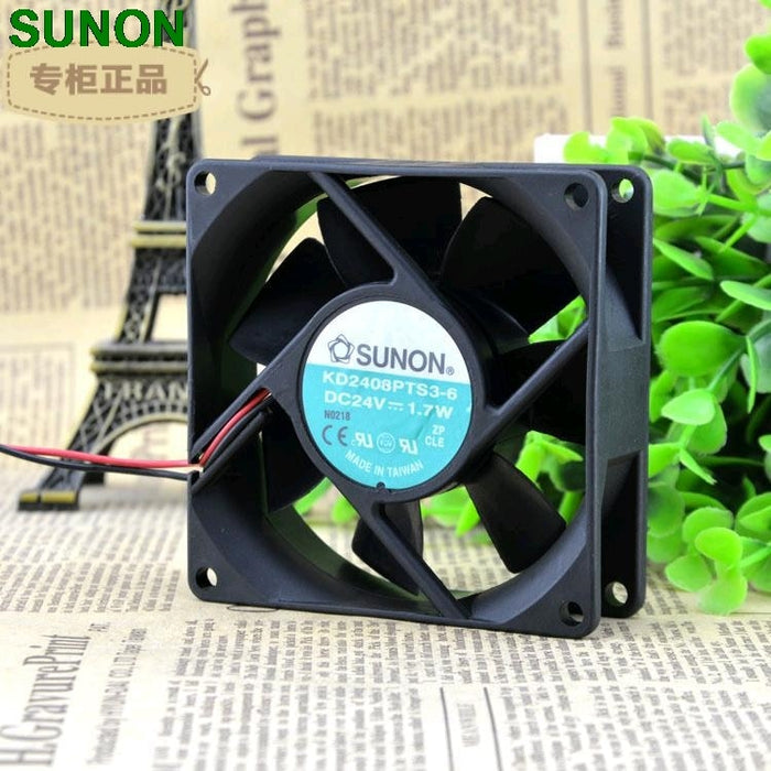 SUNON KD2408PTS3-6 80x80x25mm 24V DC Axial Cooling Fan