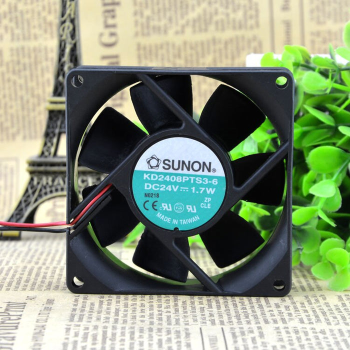 SUNON KD2408PTS3-6 80x80x25mm 24V DC Axial Cooling Fan