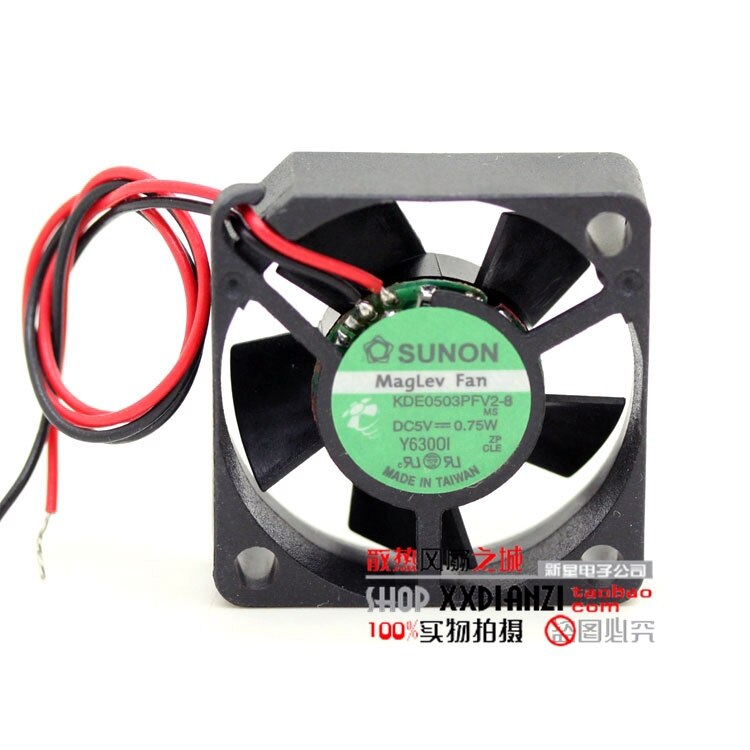 SUNON KDE0503PFV2-8 30x30x10mm 5V DC Axial Cooling Fan