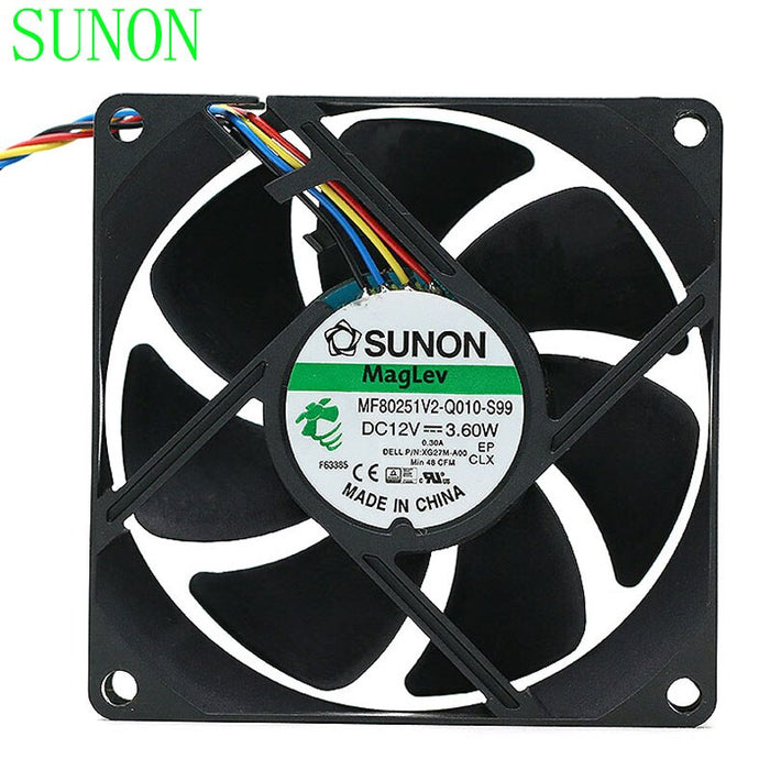 SUNON MF80251V2-Q010-S99 80x80x25mm 12V DC Axial Cooling Fan