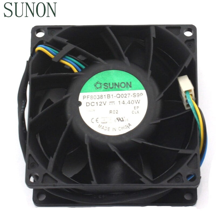 SUNON PF80381B1-Q027-S99 80x80x38mm 12V DC Axial Cooling Fan