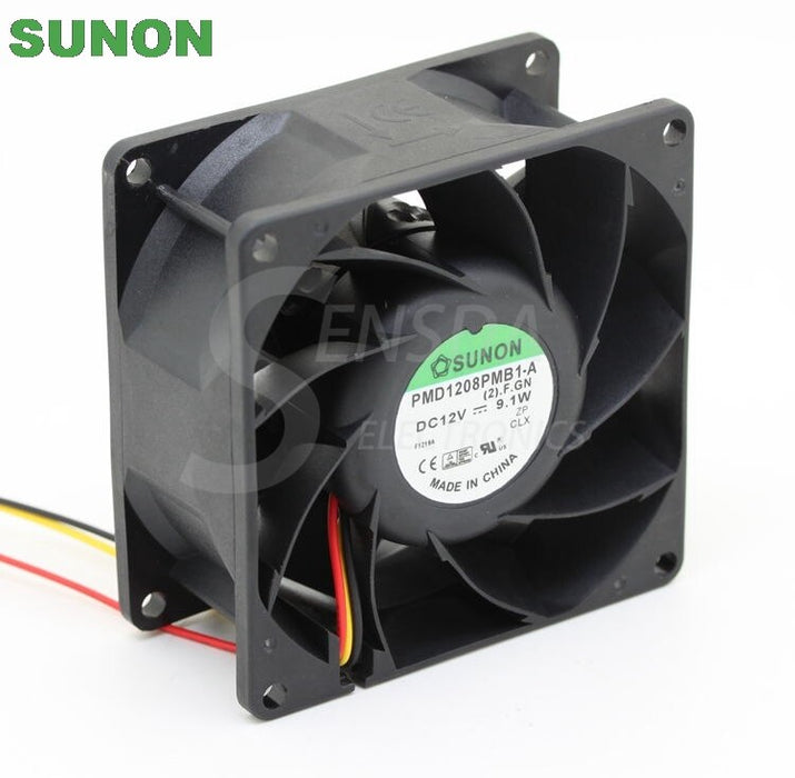 SUNON PMD1208PMB1-A 80x80x38mm 12V DC Axial Cooling Fan