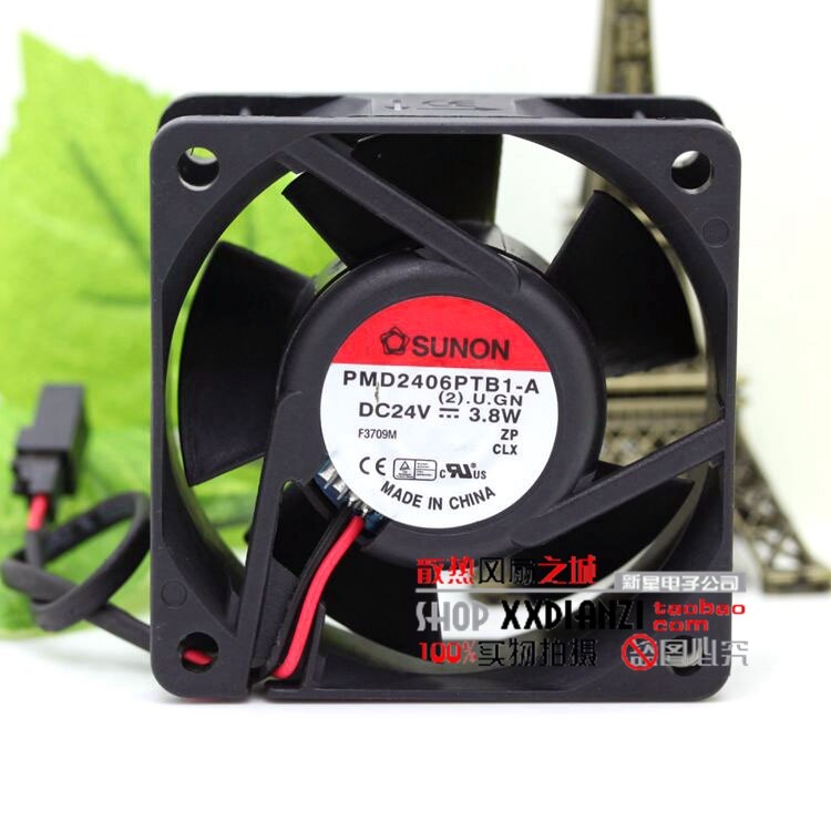SUNON PMD2406PTB1-A 60x60x25mm 24V DC Axial Cooling Fan