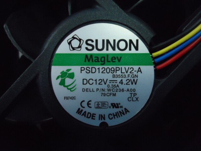 SUNON PSD1209PLV2-A 90x90x32mm 12V DC Axial Cooling Fan