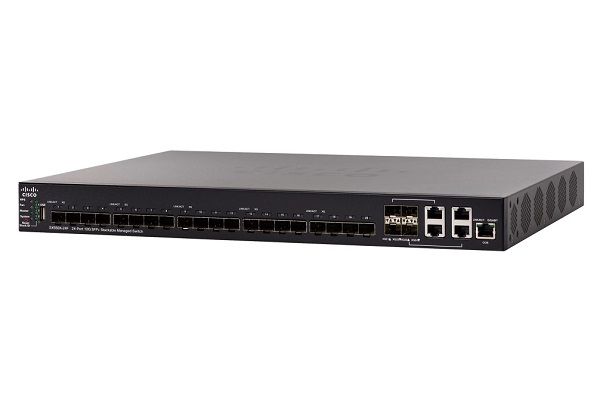 SX550X-24F-K9 - Cisco SX550X 24-Port x 10GBase-X SFP+ Stackable Managed Rack-Mountable Switch