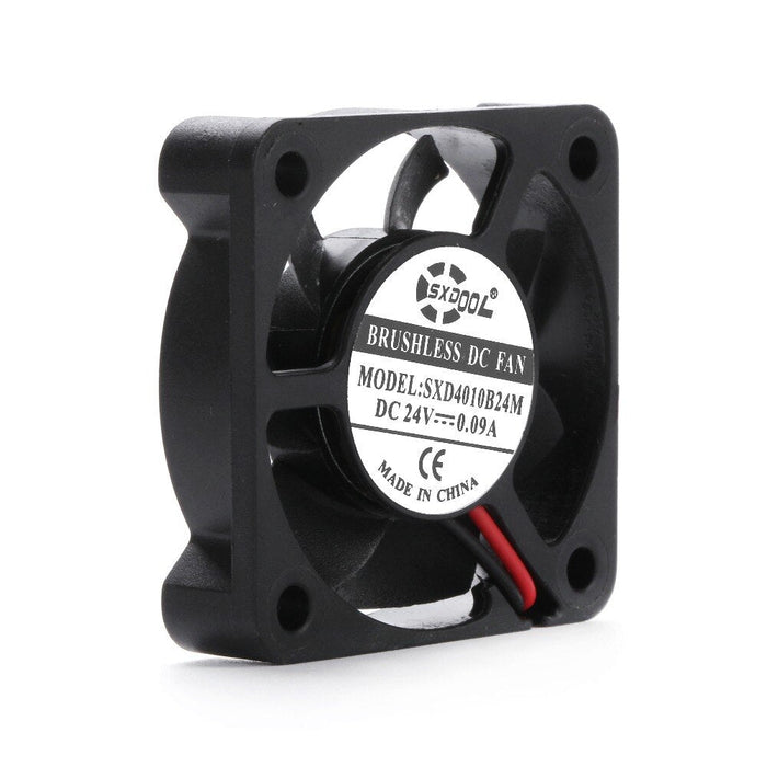 SXD4010B24M 40x40x10mm 24V DC 0.09A 2-Wire Axial Cooling Fan