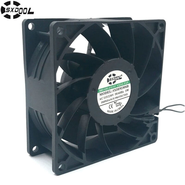 SXDOOL EC Axial Fan 92x92x38mm AC 110/115/220/230V 5W