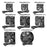SXDOOL EC Axial Fan AC 115/230V 60mm / 70mm / 80mm / 92mm / 120mm / 172mm Series with Power Cord