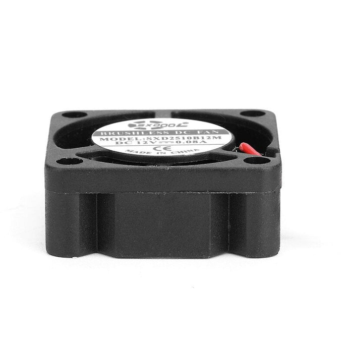 SXDOOL SXD2510BM 25x25x10mm 12V DC 2-Wire Axial Cooling Fan