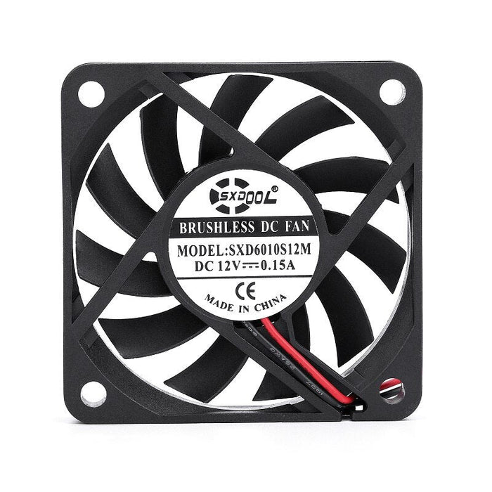 SXDOOL SXD6010S12M 12V DC 60x60x10mm Brushless Cooling Fan