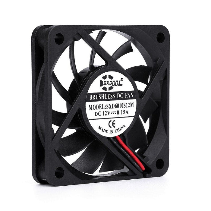 SXDOOL SXD6010S12M 12V DC 60x60x10mm Brushless Cooling Fan