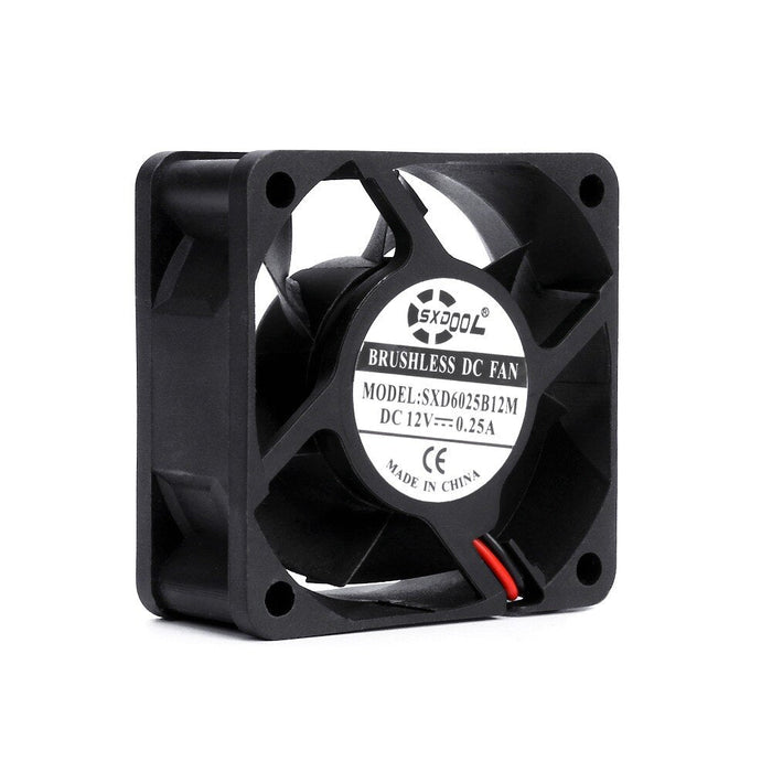 SXDOOL SXD6025B12M 12V DC 60x60x25mm Brushless Cooling Fan