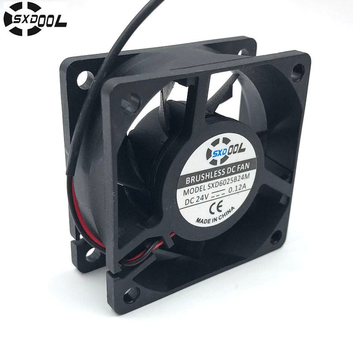 SXDOOL SXD6025B24M 24V DC 60x60x25mm Brushless Cooling Fan