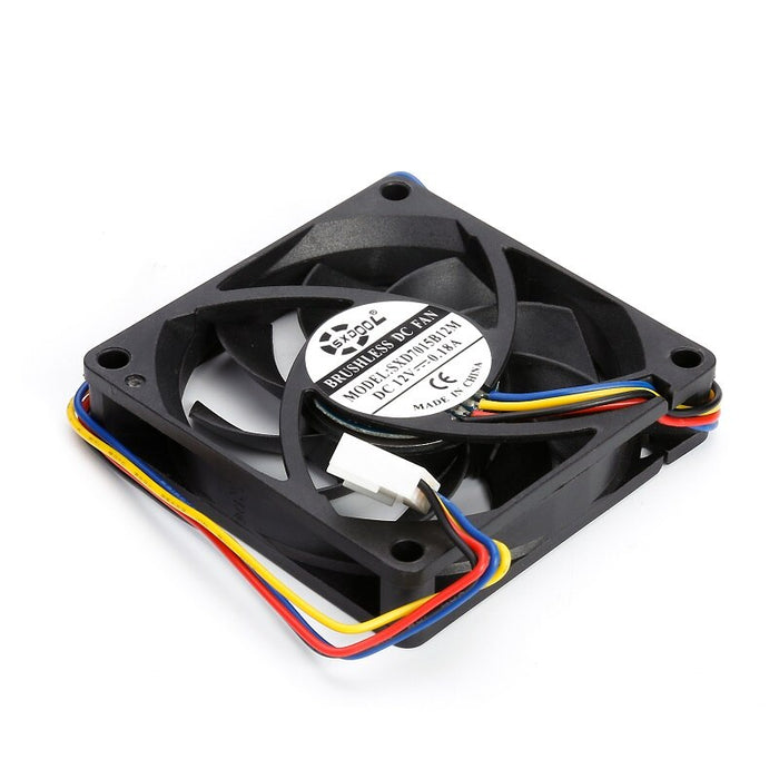 SXDOOL SXD7015B12M 12V DC 70x70x15mm Brushless Cooling Fan