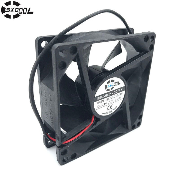 SXDOOL SXD8025B24H 24V DC 80x80x25mm Brushless Cooling Fan