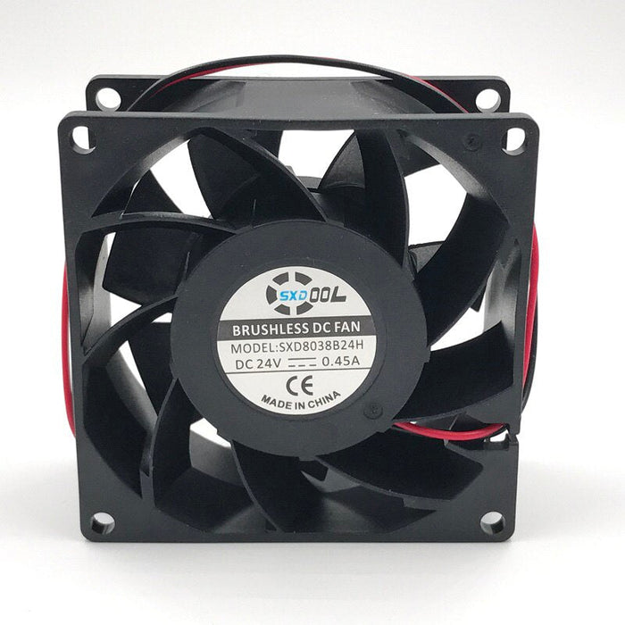 SXDOOL SXD8038B24H 24V DC 80x80x38mm Brushless Cooling Fan