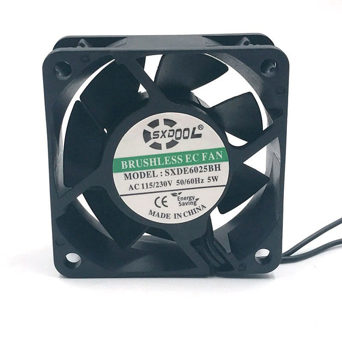 SXDOOL SXDE6025HB EC Axial Fan 60x60x25mm AC 115/230V 5W