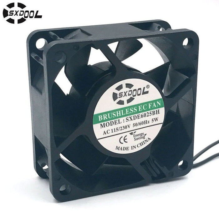 SXDOOL SXDE6025HB EC Axial Fan 60x60x25mm AC 115/230V 5W